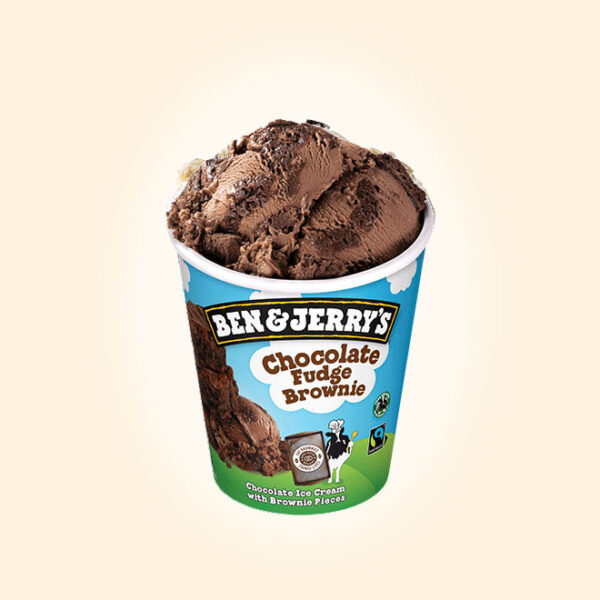 Helado Ben & Jerry’s Cookie Chocolate Fudge Brownie (465 ml)