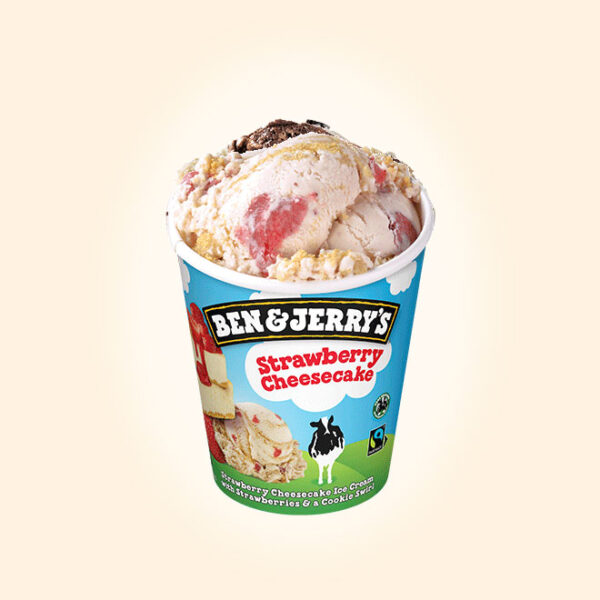 Helado Ben & Jerry’s Strawberry Cheesecake (465 ml)